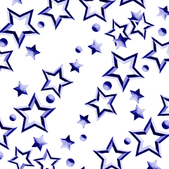 Star (relief in blue) | CLIP STUDIO PAINT | CLIP STUDIO.NET