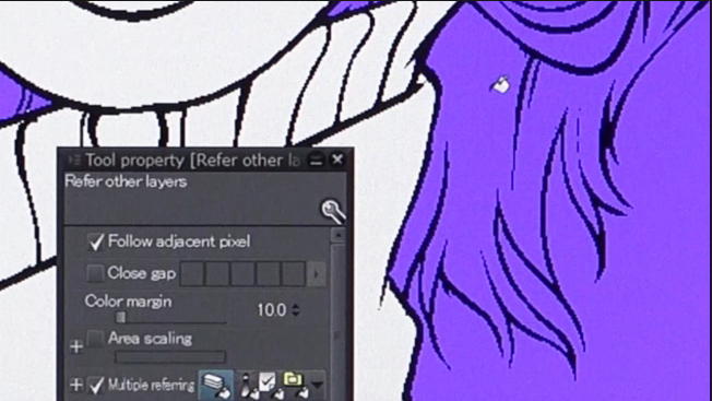 Herramientas avanzadas de relleno - Funciones de Clip Studio Paint