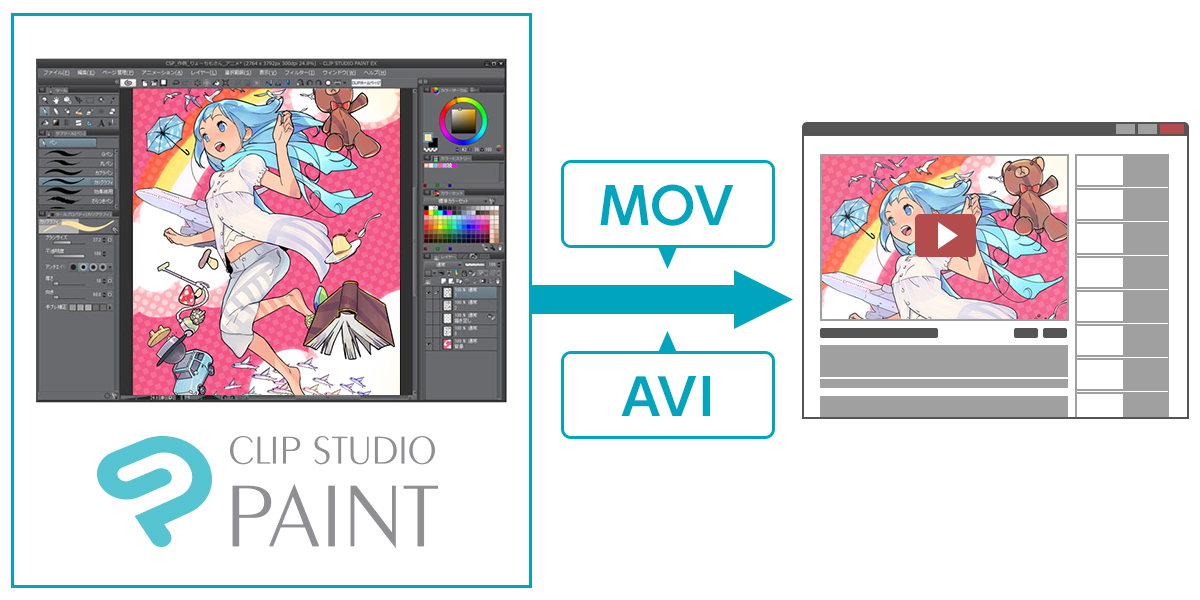 Clip Studio Paint Full Animation Process Project