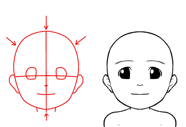 キャラクターの描き分け Step 2 子供の顔を描く ペンタブ練習 イラスト マンガ描き方ナビ