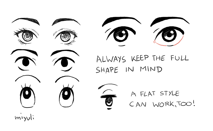 How to Draw Eye Expressions Step by Step - EasyDrawingTips