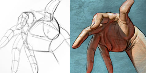 Draw Expressive Hand Poses From Imagination Art Rocket