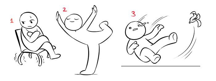 anime bow fighting poses