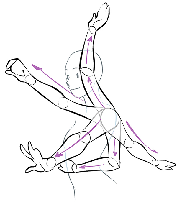 pose reference drawing