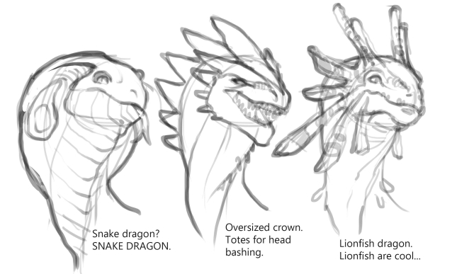 awesome dragon drawings easy