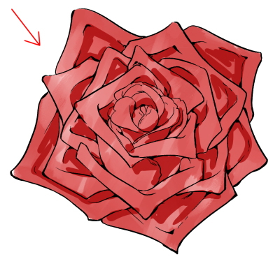 薔薇 バラ の描き方 誰でも簡単に描ける手順を解説 イラスト マンガ描き方ナビ