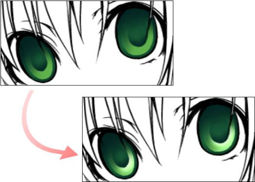 Blue/Green Anime Eyes Tutorial [translated]
