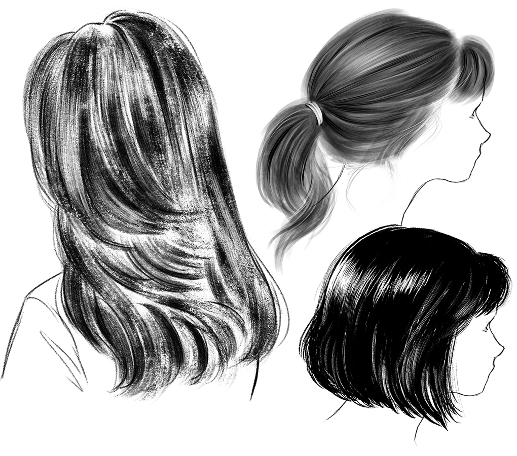 Hair styles  How to draw anime