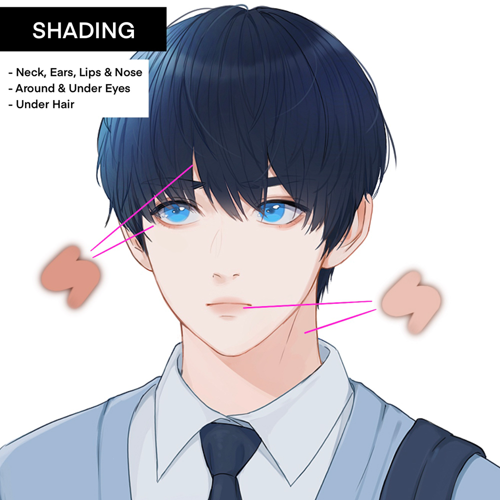 Drawing Anime Shading Manga anime boy face cg Artwork png  PNGEgg