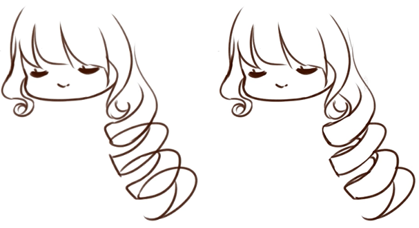 how to draw cartoon girl hair