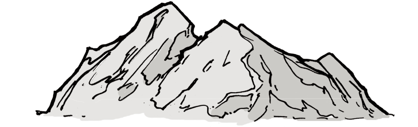 How to Draw Mountains - Really Easy Drawing Tutorial