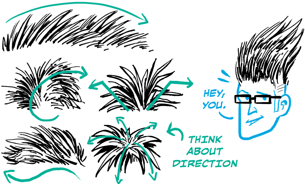 how to draw grass direction of grass