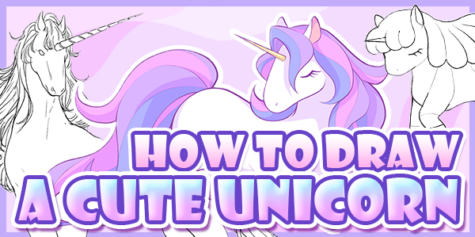 How to draw a cute unicorn